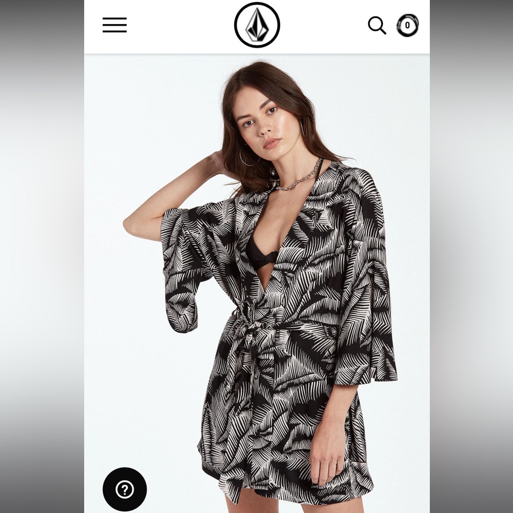 NWOT Volcom robe/swim cover up